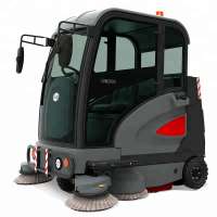 Electric floor sweeper , big size road sweeper with strong brush motor power and smart system .