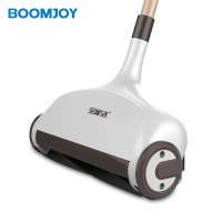 Boomjoy hand-push floor sweeper with wheels/ factory 3 in 1 dustpan broom and floor mop